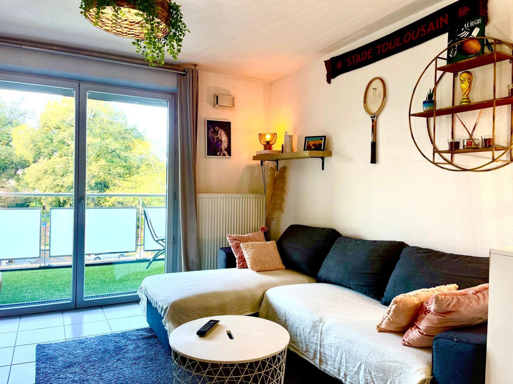 Bel Appartement T3 De 60M2 Avec Parking, Terrasse, Proche Du Metro Et Du Periph Toulouse Exteriör bild