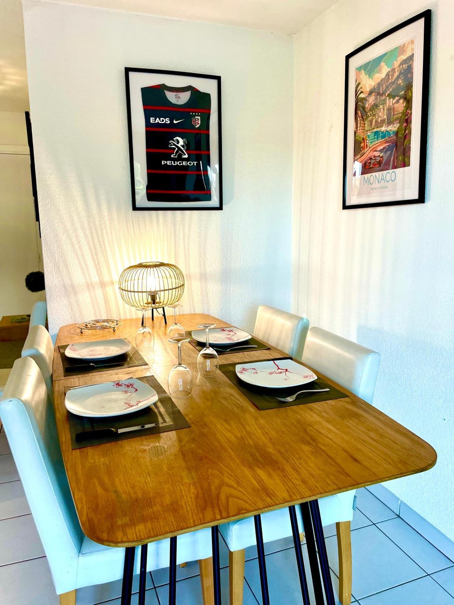 Bel Appartement T3 De 60M2 Avec Parking, Terrasse, Proche Du Metro Et Du Periph Toulouse Exteriör bild