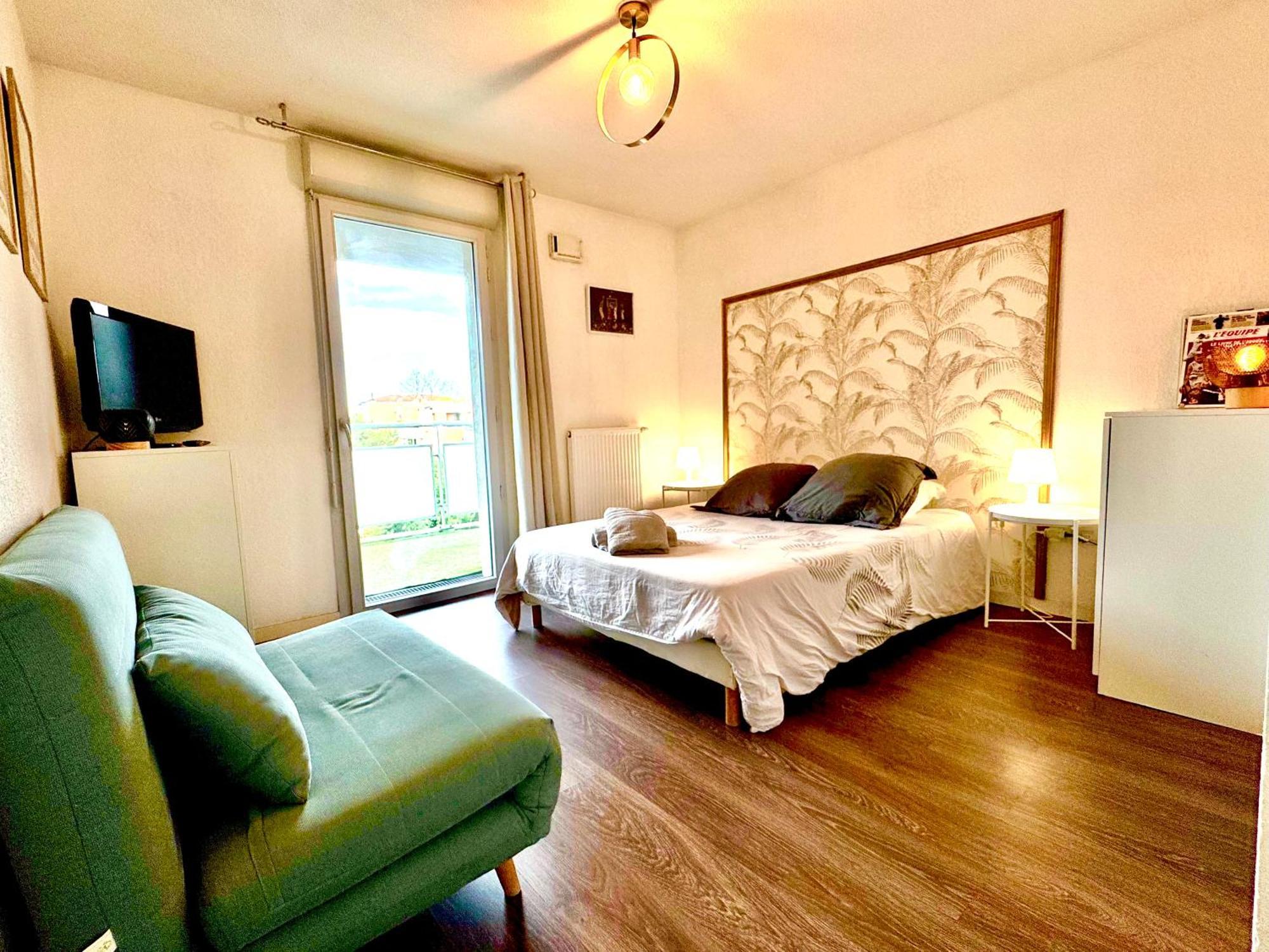 Bel Appartement T3 De 60M2 Avec Parking, Terrasse, Proche Du Metro Et Du Periph Toulouse Exteriör bild