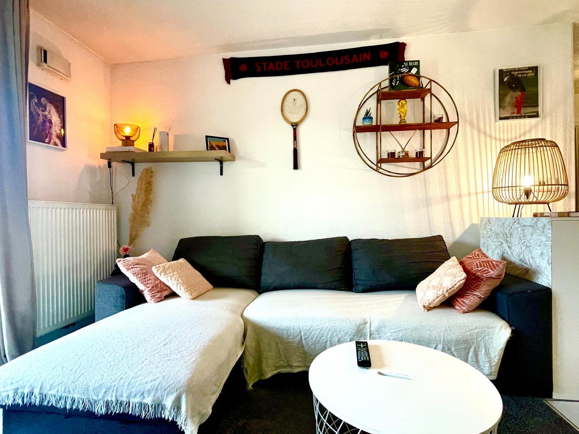 Bel Appartement T3 De 60M2 Avec Parking, Terrasse, Proche Du Metro Et Du Periph Toulouse Exteriör bild