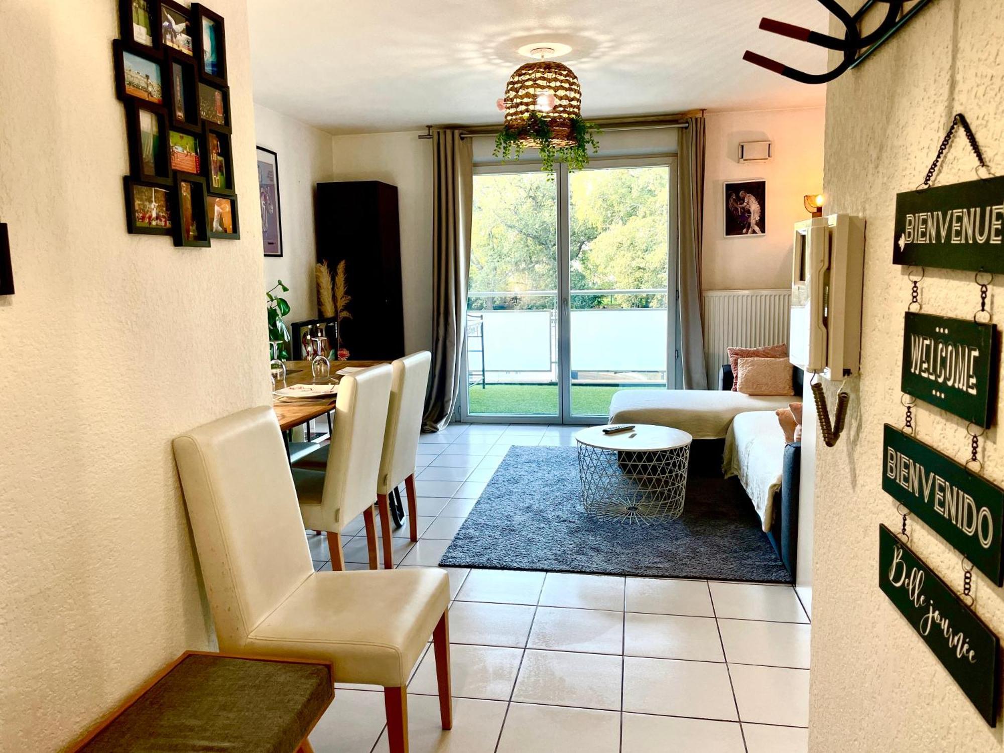 Bel Appartement T3 De 60M2 Avec Parking, Terrasse, Proche Du Metro Et Du Periph Toulouse Exteriör bild
