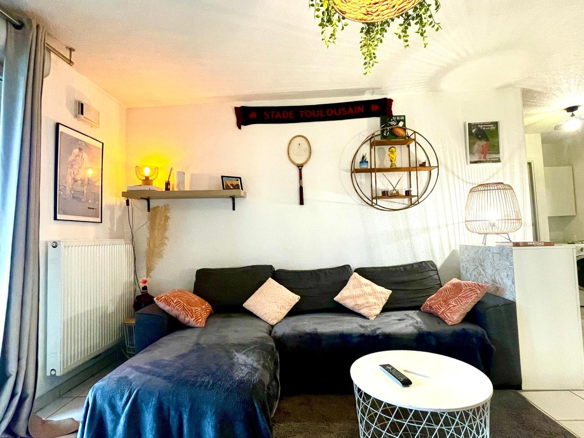 Bel Appartement T3 De 60M2 Avec Parking, Terrasse, Proche Du Metro Et Du Periph Toulouse Exteriör bild